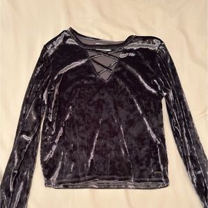 Velvet Long Sleeved Top